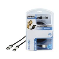 König USB 3.0 USB-kabel 1,8 m USB 3.2 Gen 1 (3.1 Gen 1) USB A Zwart - thumbnail