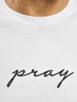 Mister Tee / t-shirt Pray Emb in wit