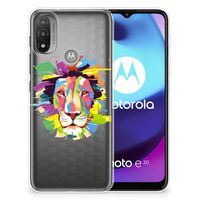 Motorola Moto E20 | E40 Telefoonhoesje met Naam Lion Color - thumbnail