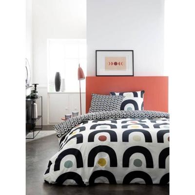 Tweepersoons Bedset 220x240 Katoen Bedrukt Beige Graphic Sunshine 4.19