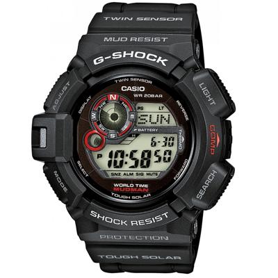 Casio G-9300-1E horloge Kwarts (zonne-energie) Armbandhorloge Man Zwart