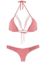 Amir Slama bikini à détails de brides - Rose - thumbnail