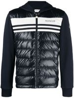 Moncler veste à empiècements matelassés - Bleu - thumbnail