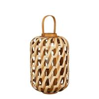 Mica Decorations Helios Lantaarn - 31x31x49 cm - Polyester - Bruin