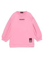 DSQUARED2 KIDS sweat en coton à logo imprimé - Rose