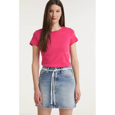 CALVIN KLEIN JEANS T-shirt van biologisch katoen roze