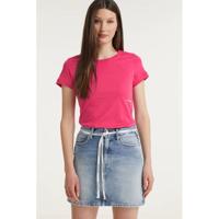 CALVIN KLEIN JEANS T-shirt van biologisch katoen roze