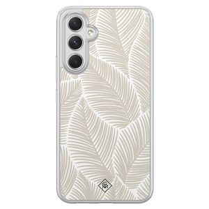 Samsung Galaxy A54 hybride hoesje - Palmy leaves beige