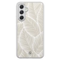 Samsung Galaxy A54 hybride hoesje - Palmy leaves beige - thumbnail