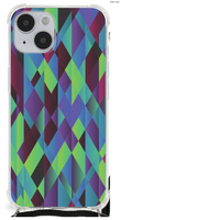 iPhone 14 Plus Shockproof Case Abstract Green Blue - thumbnail