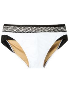 Amir Slama mesh panel trunks - Blanc