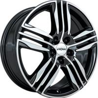 RONAL R57 Zwart gepolijst