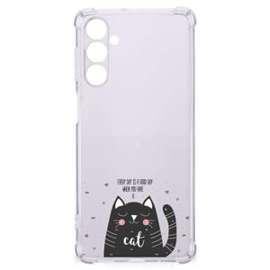 Samsung Galaxy M54 Stevig Bumper Hoesje Cat Good Day