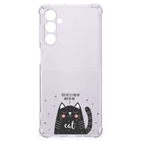 Samsung Galaxy M54 Stevig Bumper Hoesje Cat Good Day - thumbnail