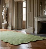 Layered - Vloerkleed Scallop Wool Rug Lime Green - - thumbnail