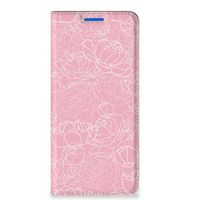 OPPO Reno6 5G Smart Cover White Flowers - thumbnail