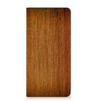 Nokia G42 Book Wallet Case Donker Hout - thumbnail