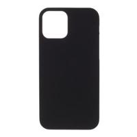 iPhone 12 Geruberiseerd Kunststof Cover - zwart - thumbnail