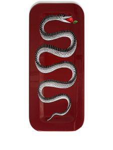 Fornasetti plateau Serpente en bois décoré à la main - Rouge