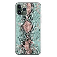 iPhone 11 Pro siliconen hoesje - Snake pastel