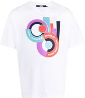 Karl Lagerfeld t-shirt en coton biologique à imprimé graphique - Blanc - thumbnail