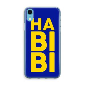 Habibi Blue: iPhone XR Transparant Hoesje