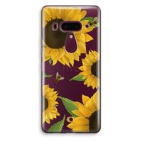 Sunflower and bees: HTC U12+ Transparant Hoesje