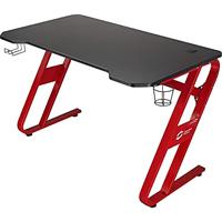 Speedlink SCARIT Desk-L-vormige gamebureau met kabelbeheer, headsethouder en bekerhouder voor thuis / op kantoor, zwart-rood