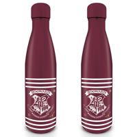 Harry Potter Hogwarts Crest & Stripes - Metalen Drink Fles - Overig (5050574254533)