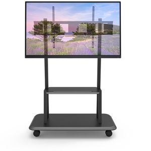 Techly ICA-TR31 flat panel vloer standaard Portable flat panel floor stand Zwart 2,79 m (110 )