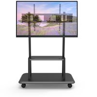 Techly ICA-TR31 flat panel vloer standaard Portable flat panel floor stand Zwart 2,79 m (110 ) - thumbnail