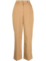 STUDIO TOMBOY pantalon droit No-Tuck à coupe courte - Marron