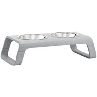 MiaCara Desco kattenvoerbak ash grey stained