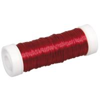 Sieraden maken draad - rood - 0.3 mm dik - 50 meter snoer - haakdraad - thumbnail