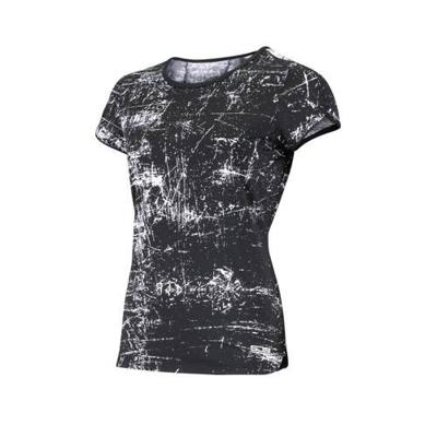 Sjeng Sports Plus Size sport T-shirt Isabella Plus zwart/wit