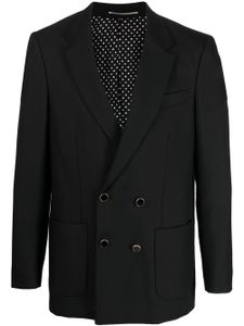 PT Torino blazer en laine à boutonnière croisée - Noir