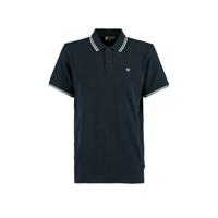 America Today regular fit polo Elton met logo deep blue