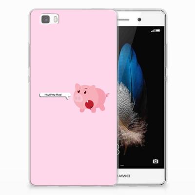 Huawei Ascend P8 Lite Telefoonhoesje met Naam Pig Mud