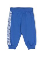 Versace Kids pantalon de jogging à motif Greca - Bleu