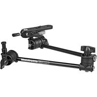 Manfrotto 196B-2 Braccio Snodabile a 2 Sezioni in Alluminio, con Staffa, Nero