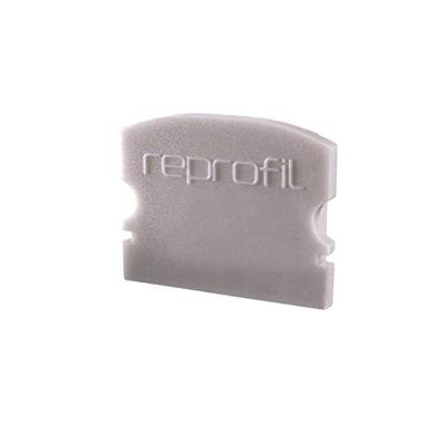 Reprofiel eindkap F-AU-02-15, 2 stuks, 21 mm, grijs 978571