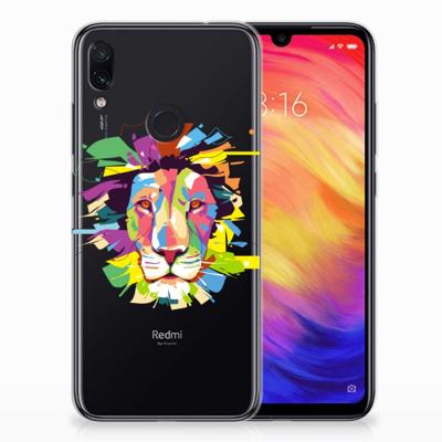 Xiaomi Redmi Note 7 Pro Telefoonhoesje met Naam Lion Color