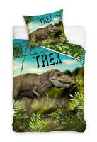 DREAMEE Dekbedovertrek - T-Rex - 140 x 200 cm - thumbnail