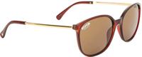 Cool Eyewear zonnebril Britt wayfarer cat.3. roestbruin/goud