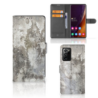 Samsung Galaxy Note20 Ultra Bookcase Beton Print - thumbnail