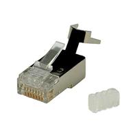 ROLINE Modulaire connector afgeschermd, Cat.6 (Klasse E) voor massieve kabel, 10 St.