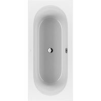 Villeroy & boch Loop duobad - 180x80cm - rechthoek/binnenbad ovaal - acryl Wit Alpin glans UBA180LFO2V-01