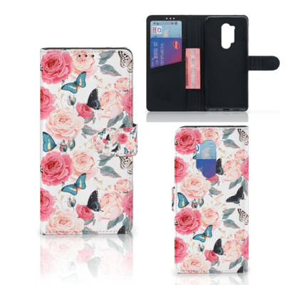 OnePlus 8 Pro Hoesje Butterfly Roses