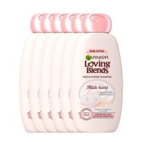 Garnier Loving Blends Milde Haver shampoo - 6 x 300 ml - voordeelverpakking