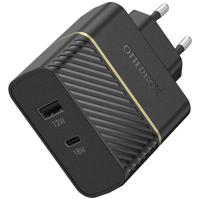 Otterbox Premium Fast Charge Wall Charger (Propack) GSM-lader USB-A, USB-C Met snellaadfunctie Zwart